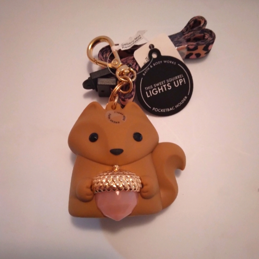 Bath & Body Works Squirrel PocketBac Holder with Acorn